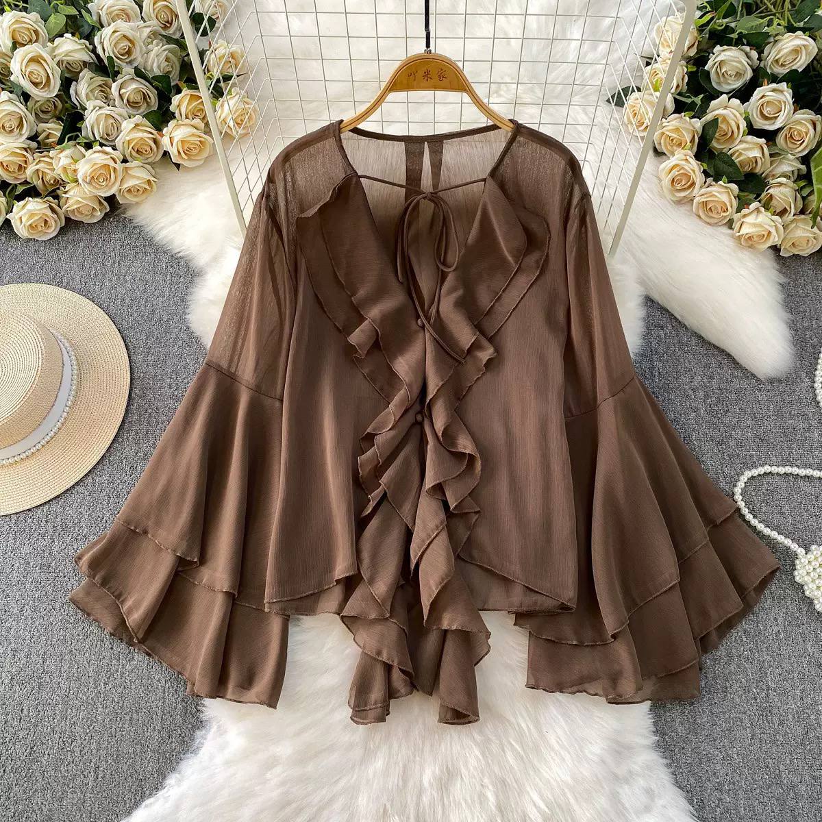 Elle chiffon top T0919