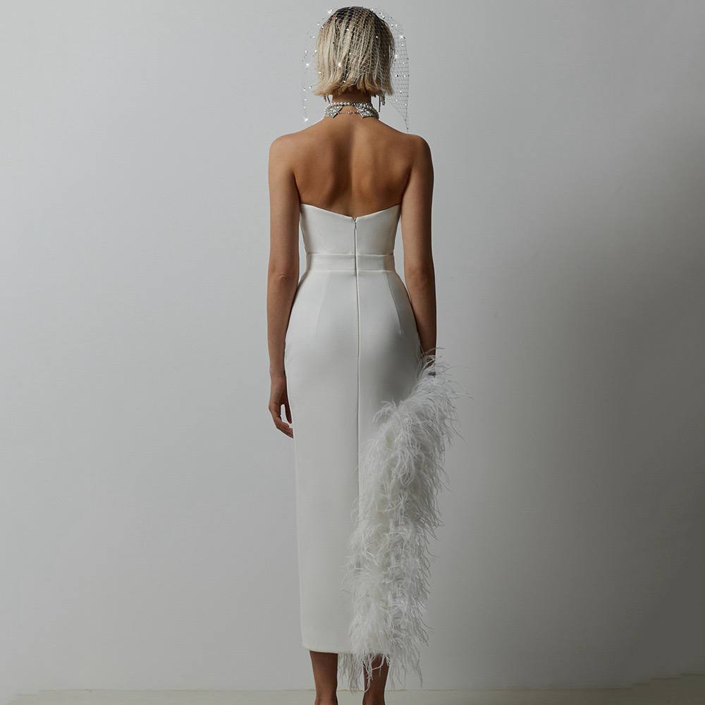 Snow bandage dress D0656