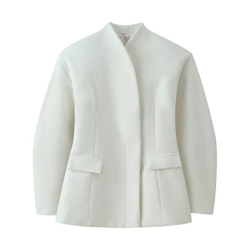 Blush softly coat T0982
