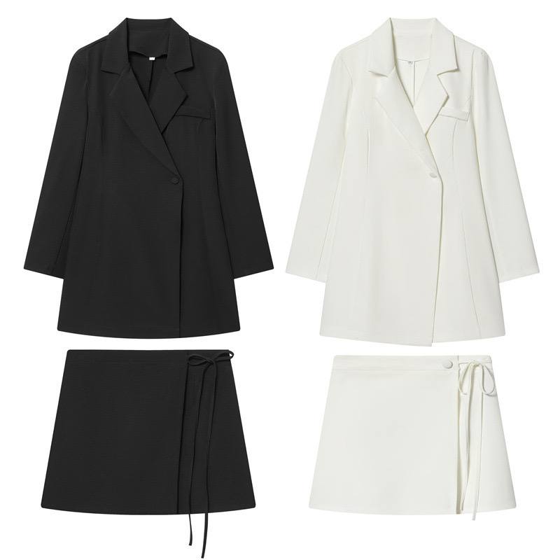 Suit top and wrap skirt 2p237