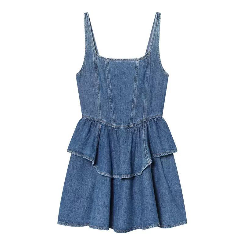 Jean dress D0838