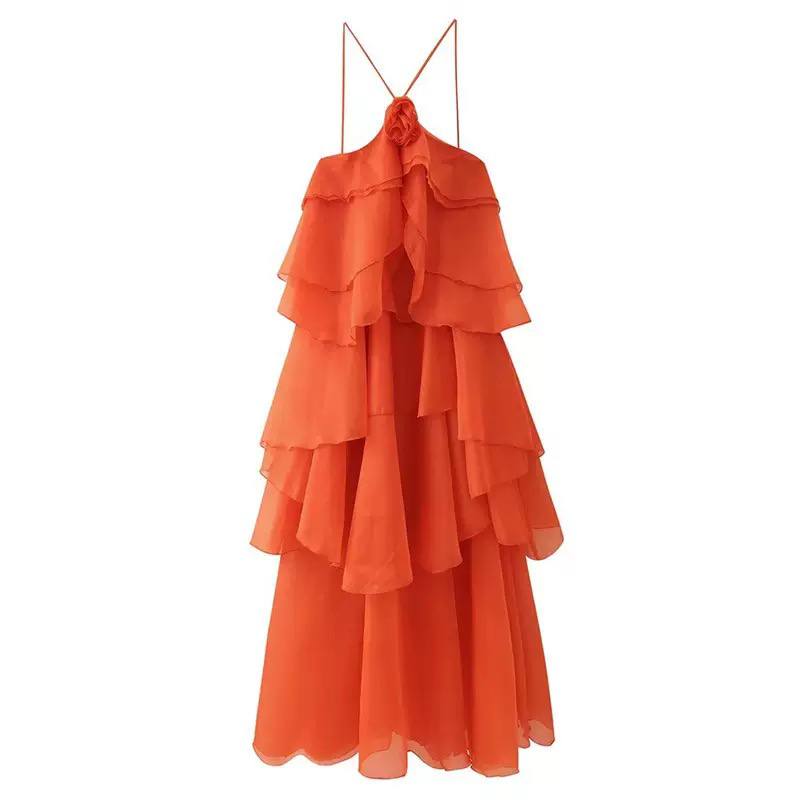 Rose flower dress D0841