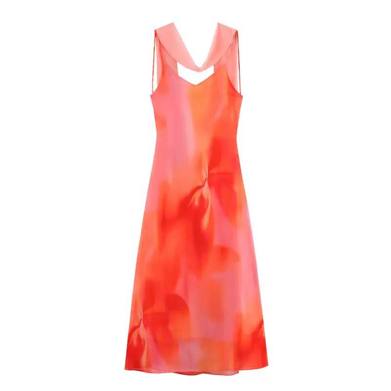 Multi color dress D0805