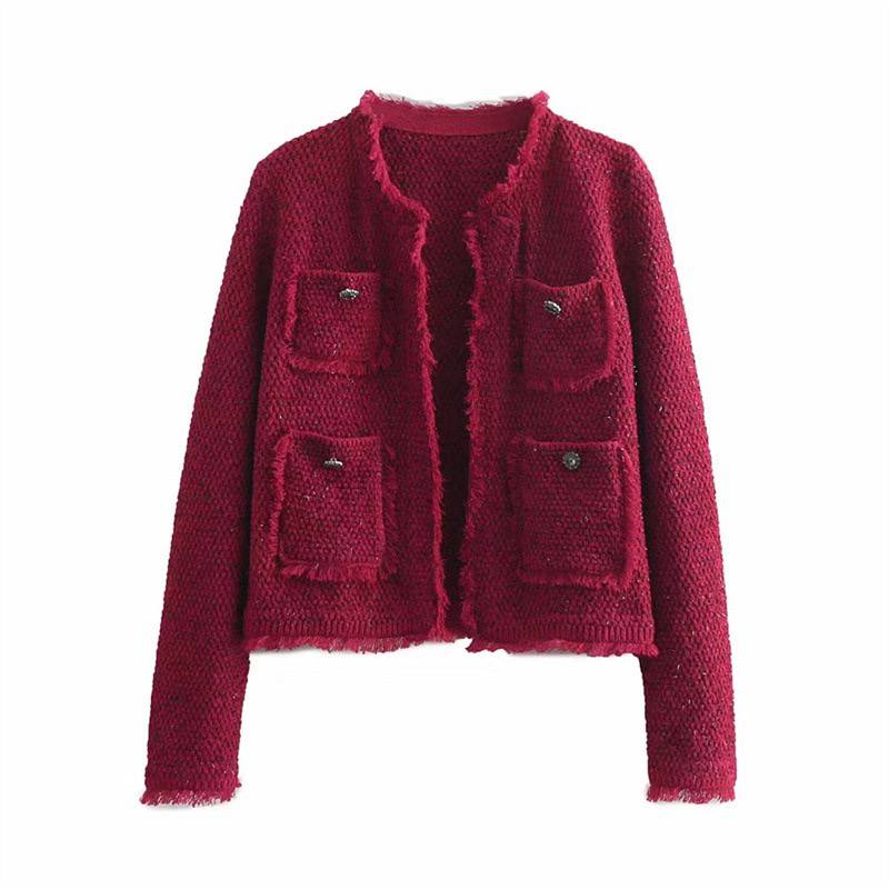 Red/black sweat top t0987
