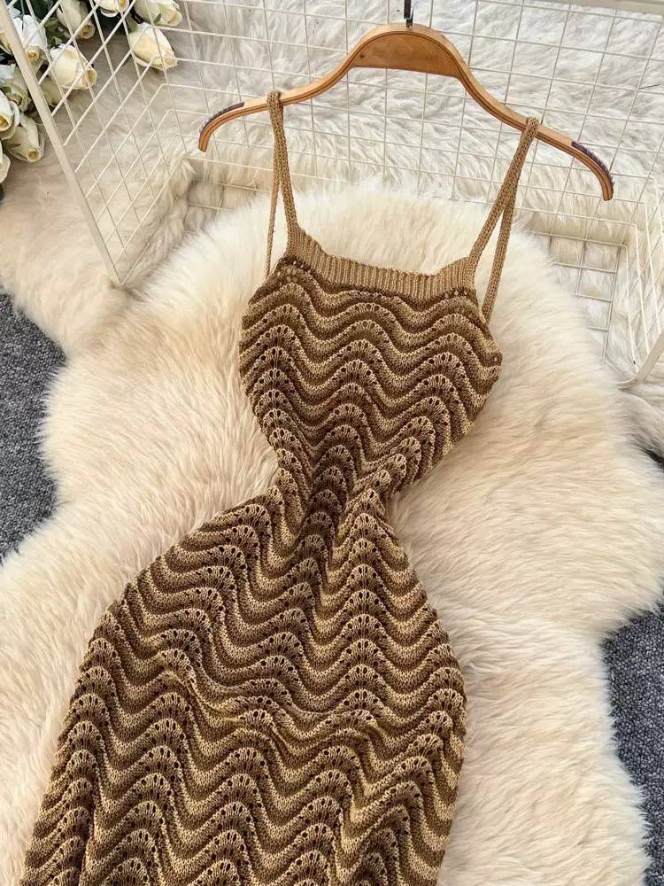 Sexy hot girl knitted dress d0885