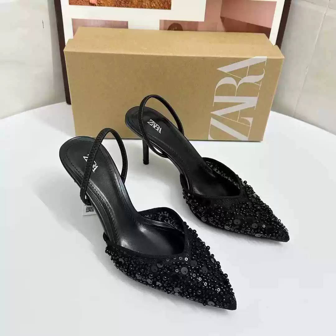 Crystal heels h0487