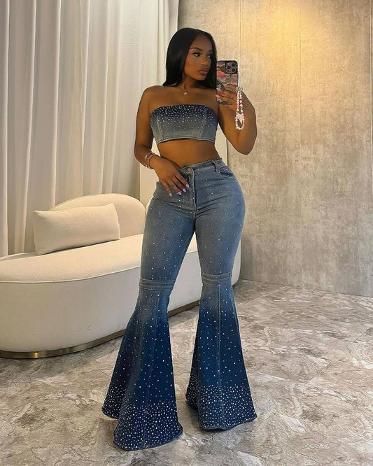 Glitz bootcut two piece 2P115