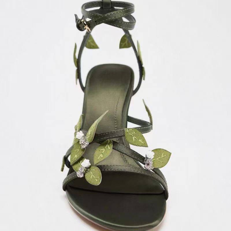 Greeny heels H0469