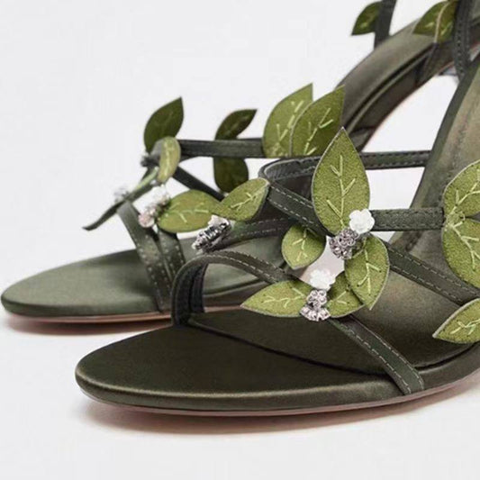 Greeny heels H0469