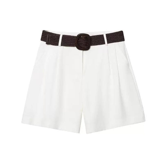 Tailored short with belt P026