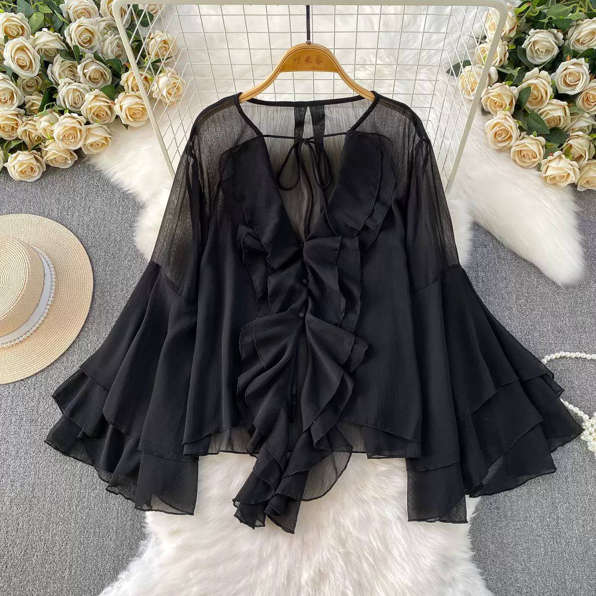 Elle chiffon top T0919