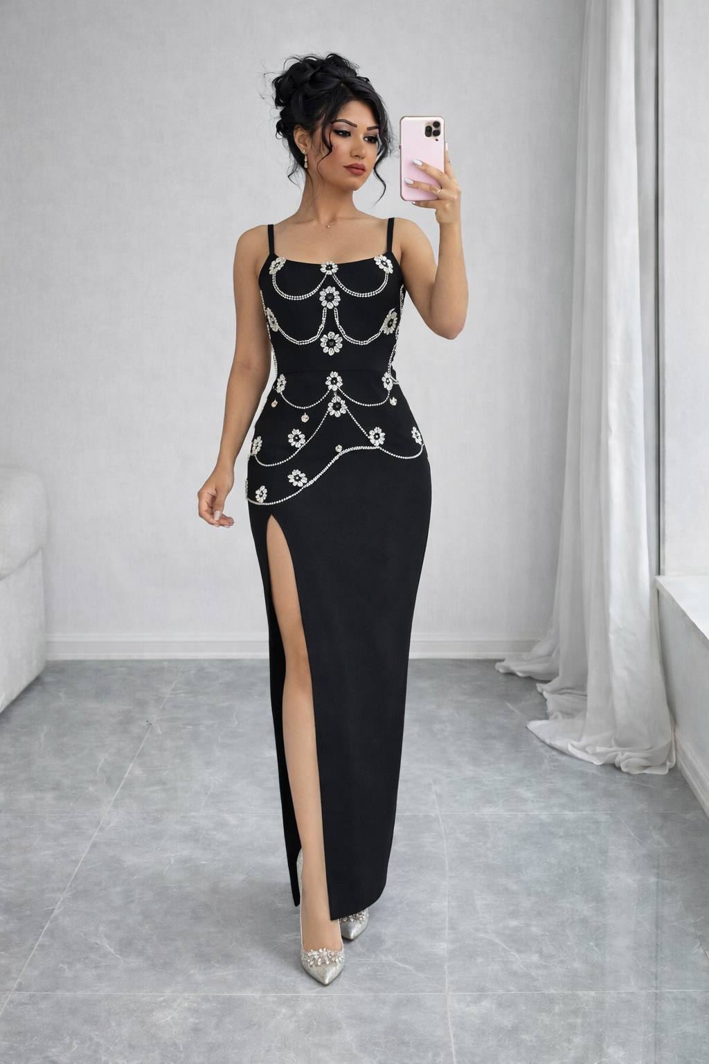 Noir Luxe Dress D0641
