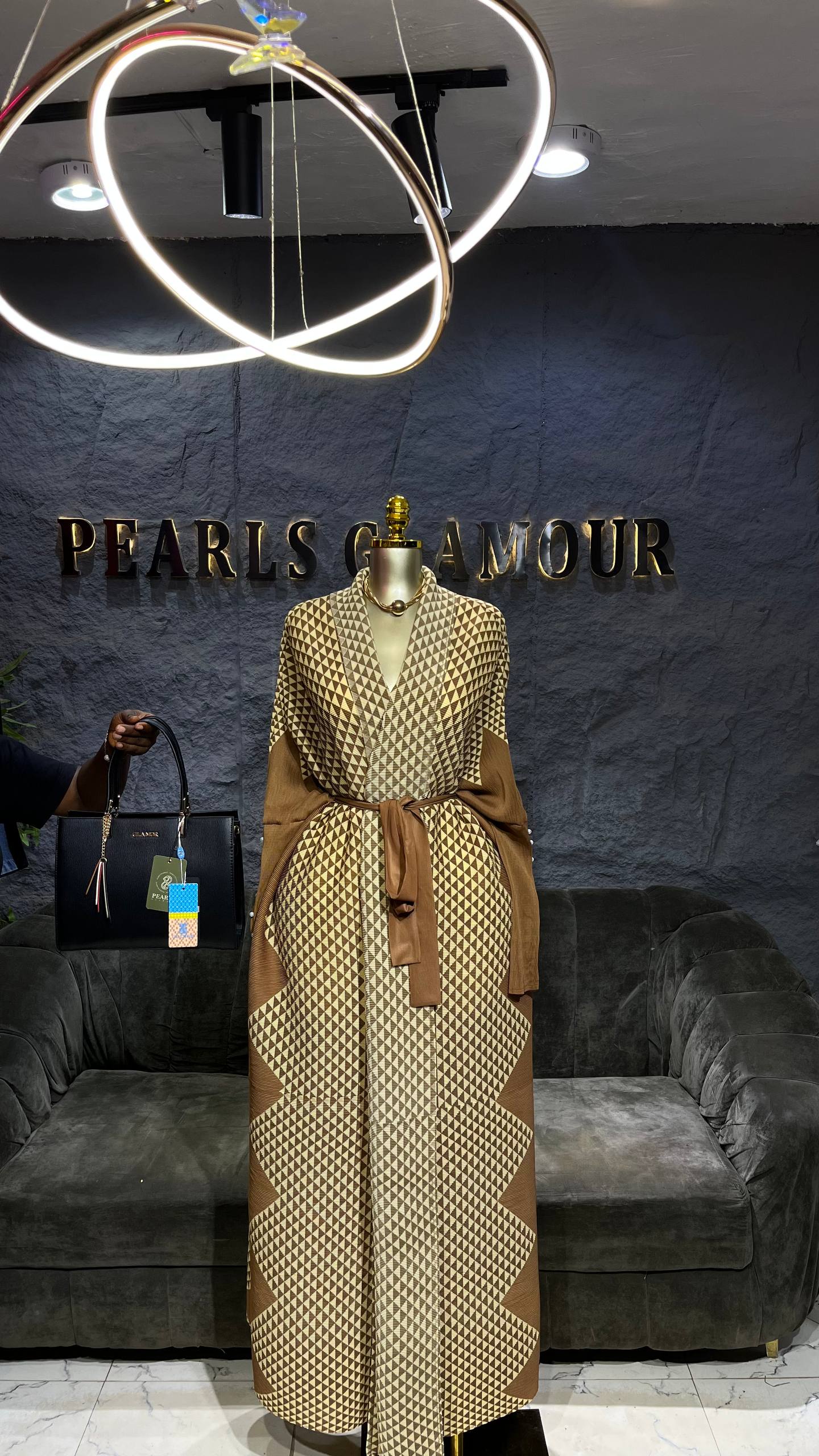 Luxe miyaki dress D0426