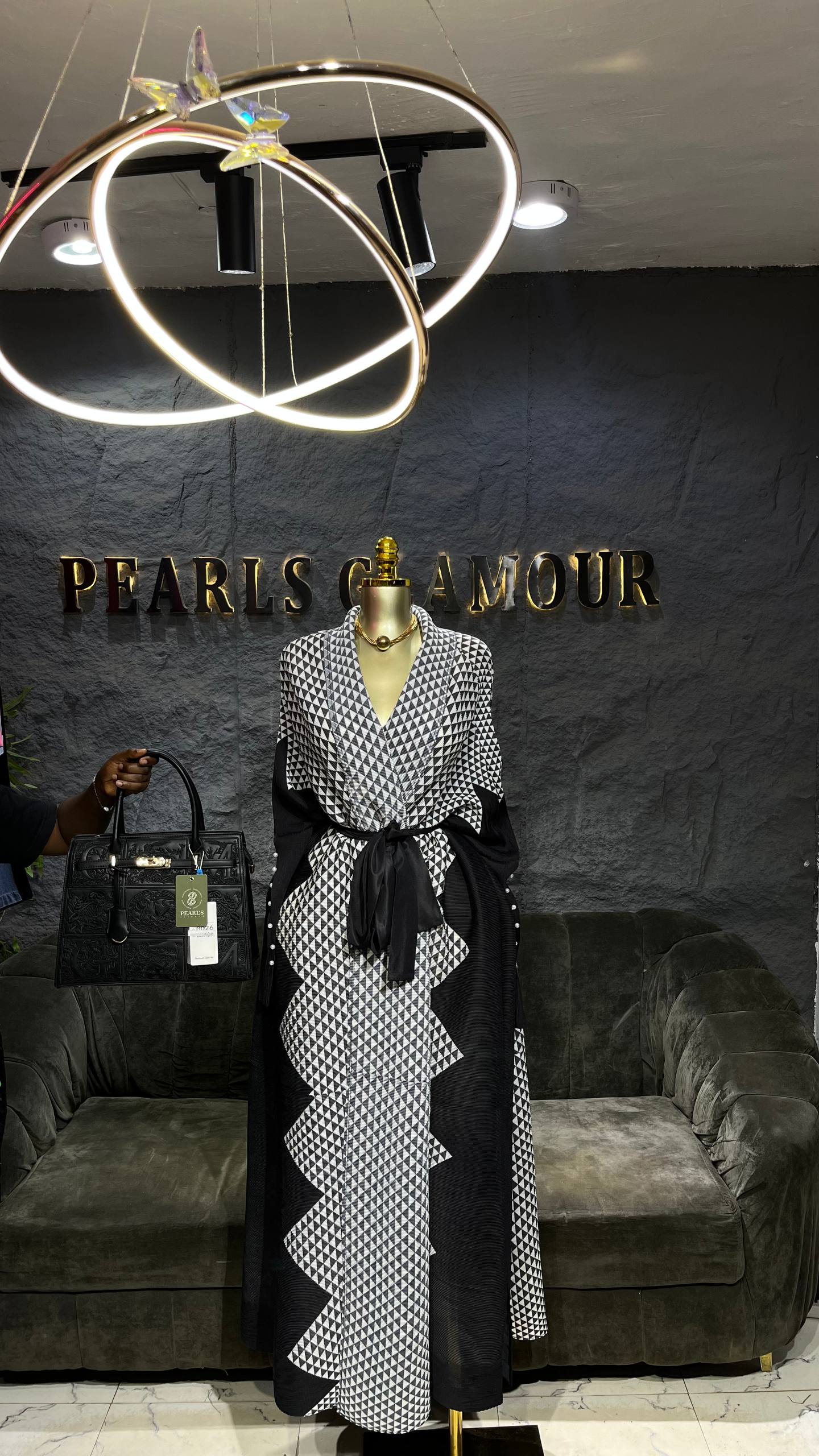 Luxe miyaki dress D0426