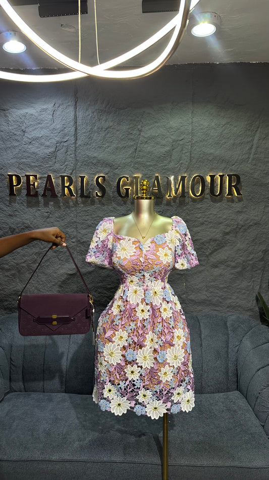 Noir pastel dress D0583