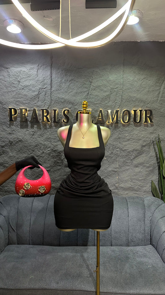 Armless corset dress D0778