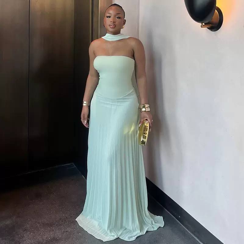 Sexy flare tube dress D0840