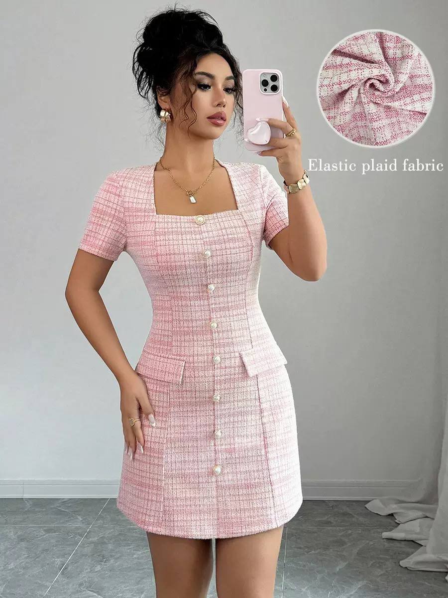 Pretty twead dress D0861