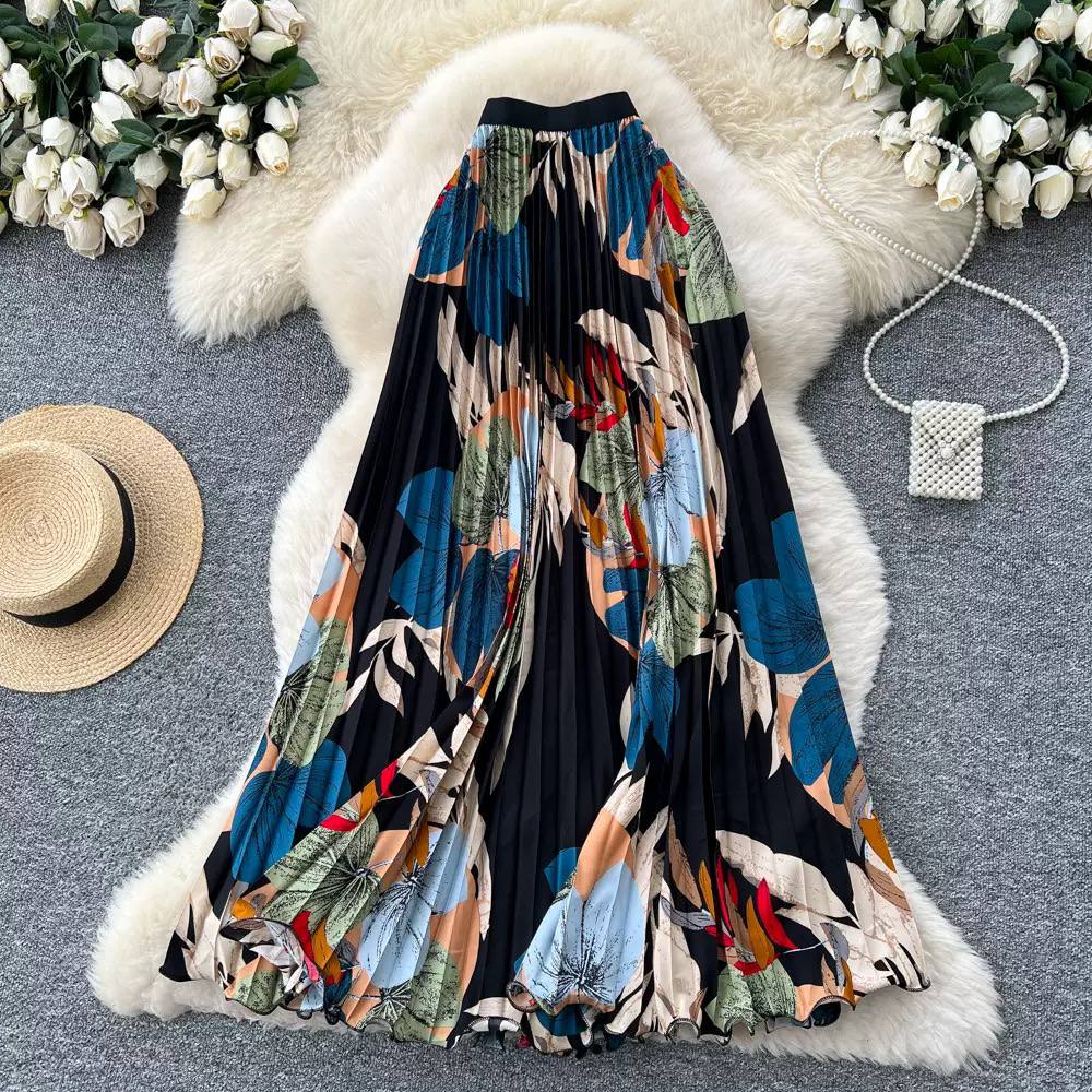Pleated skirt S028