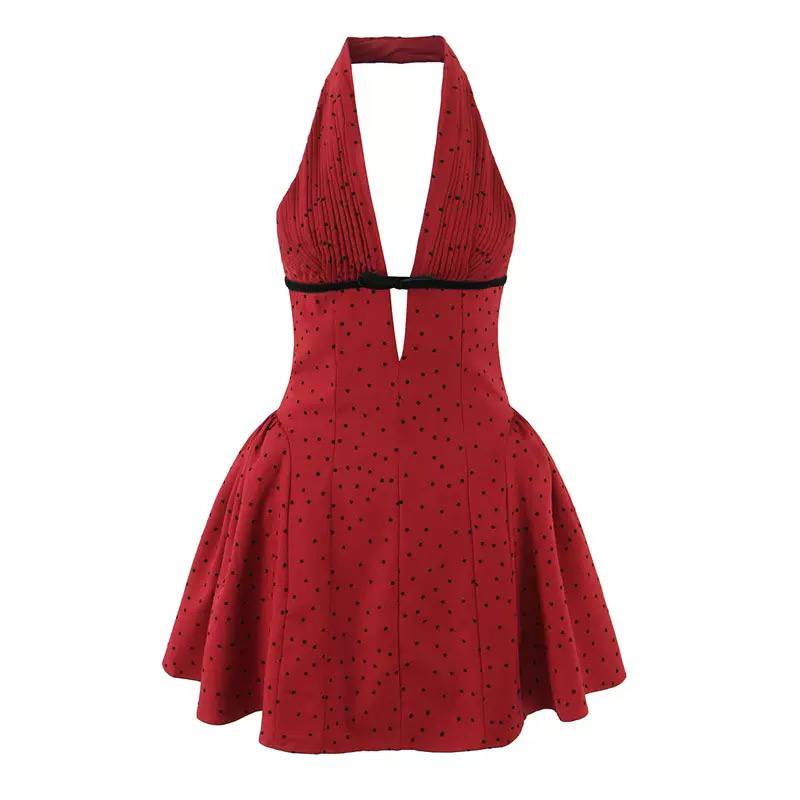 Belleza poker dot dress D0779