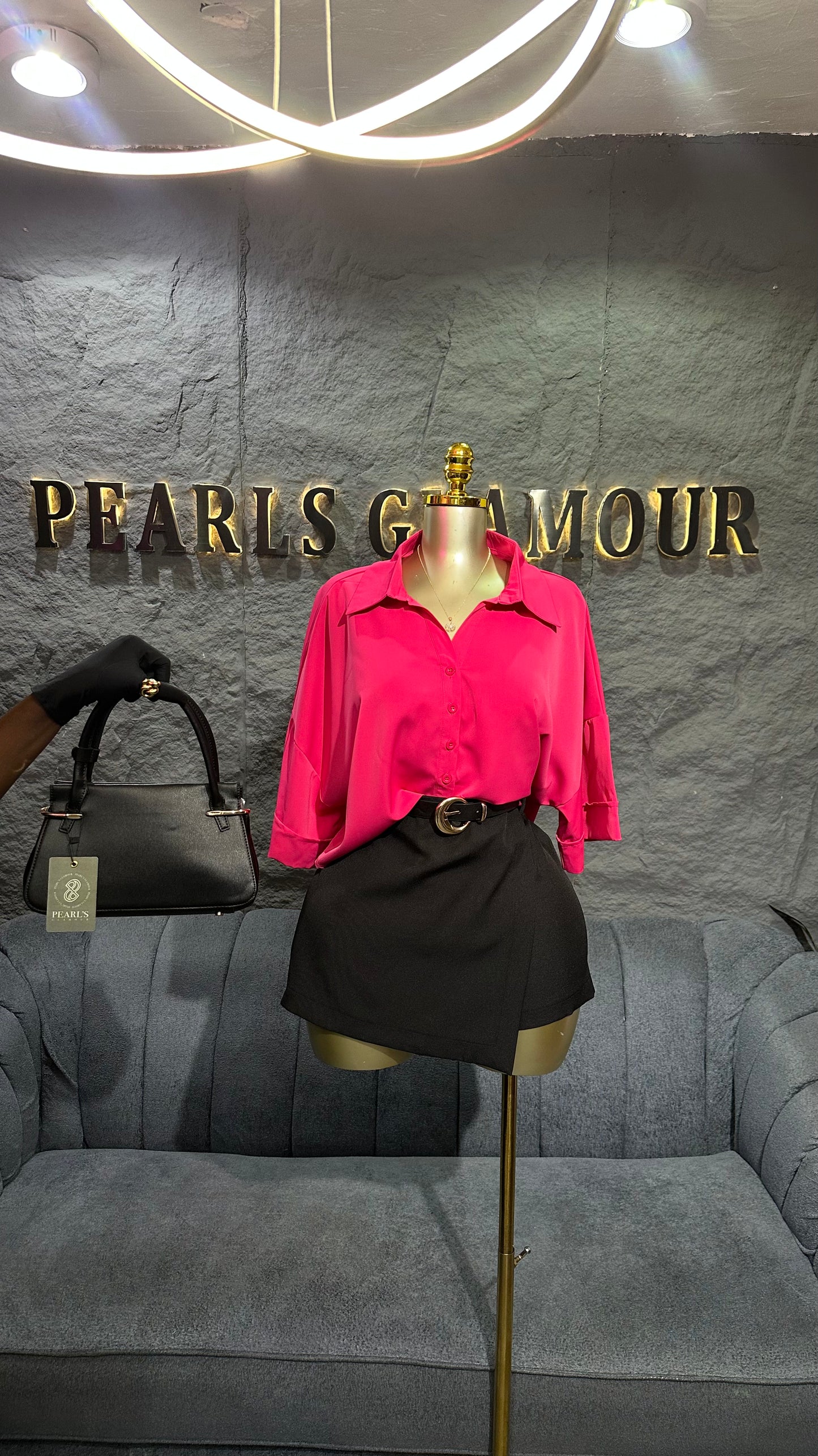Minimalist colar top T0998