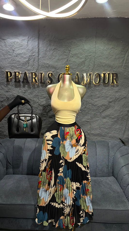 Pleated skirt S028