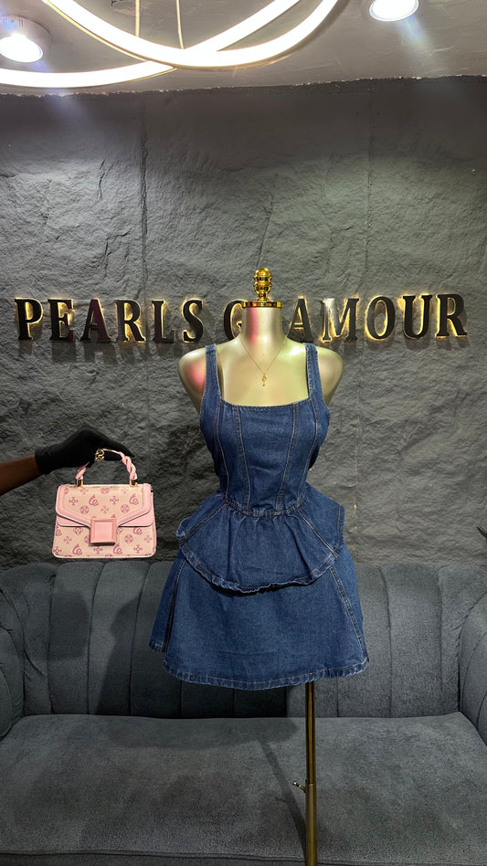 Jean dress D0838