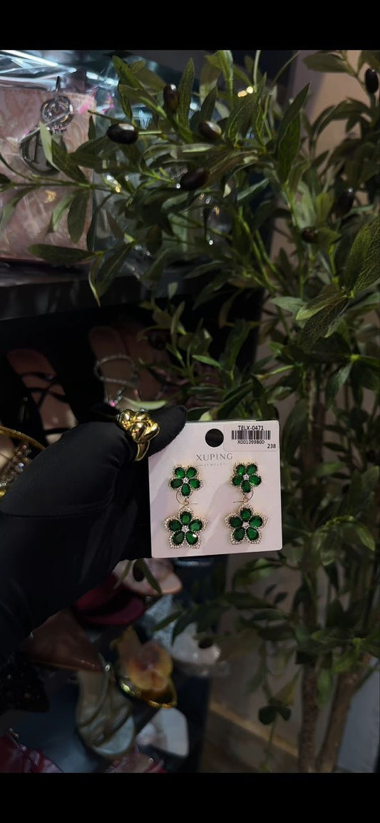 Emerald green earring jw0207