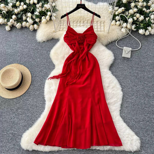 Red Aura dress d0877