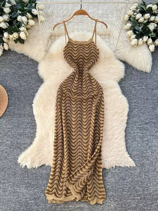 Sexy hot girl knitted dress d0885
