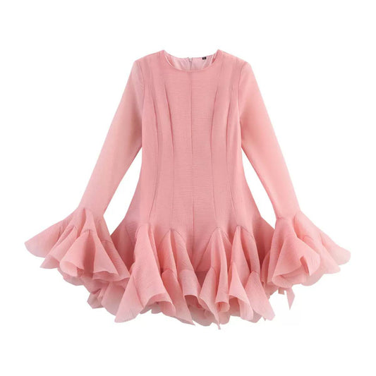 Satin whisper dress d0894