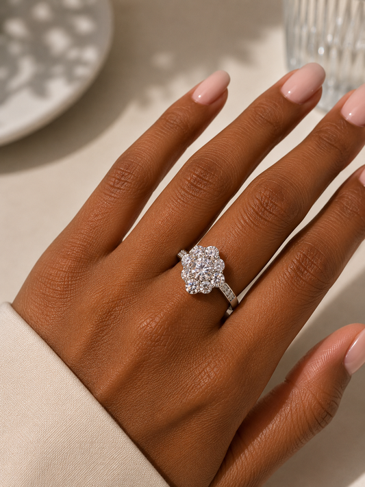 Diamond design ring R004