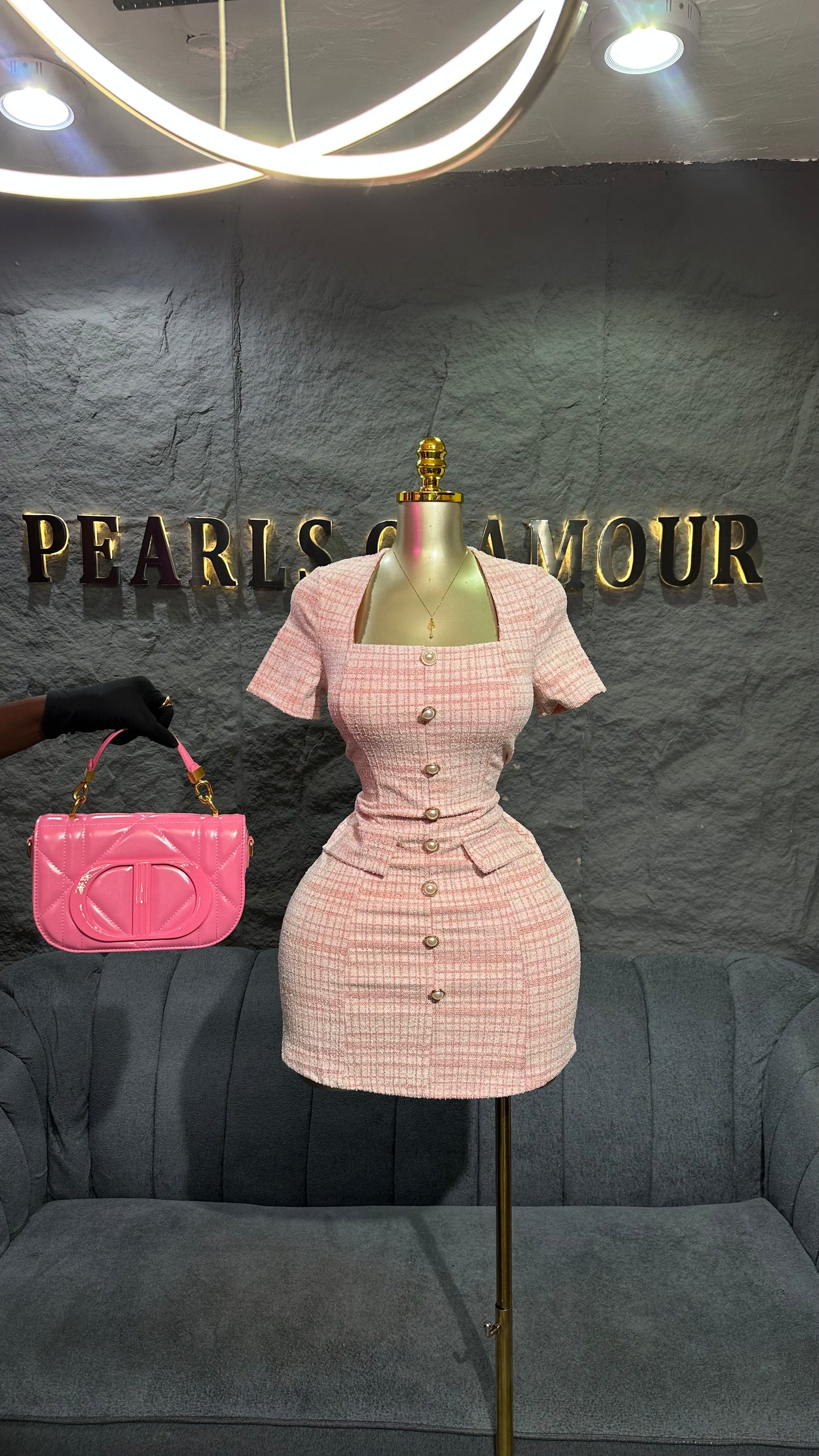 Pretty twead dress D0861