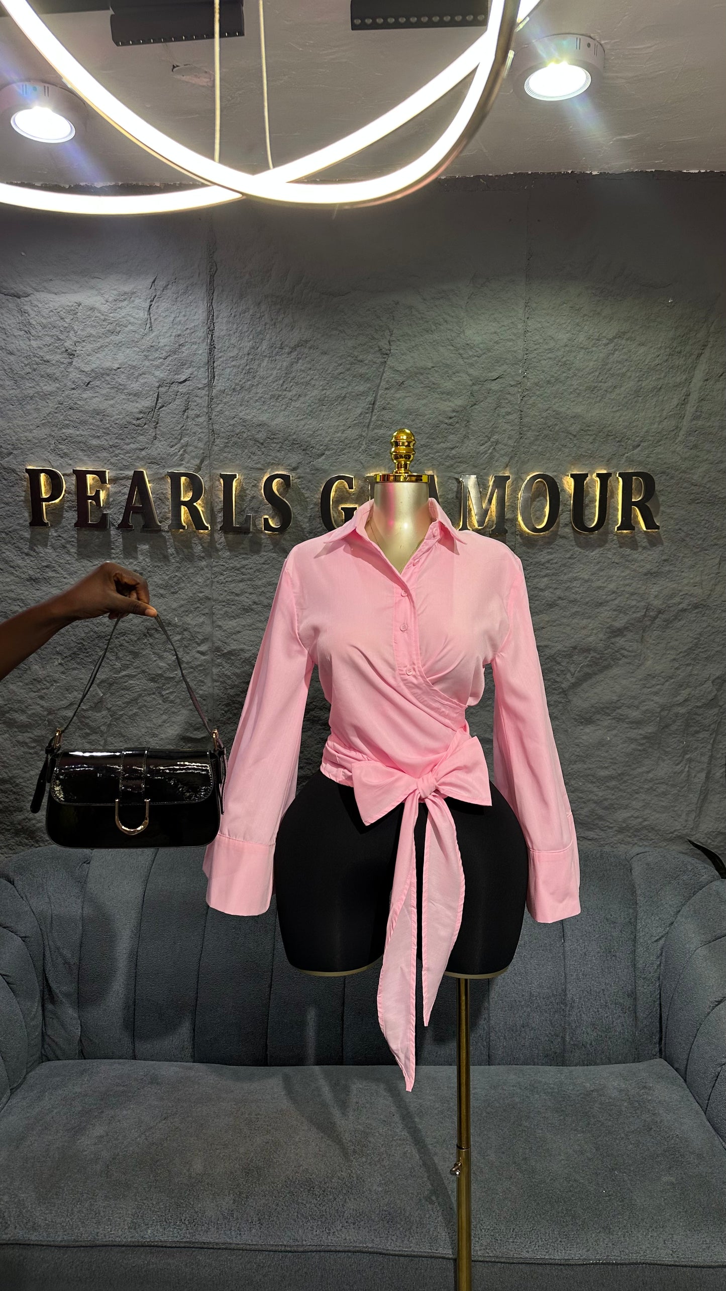 Glam luxe top t01012