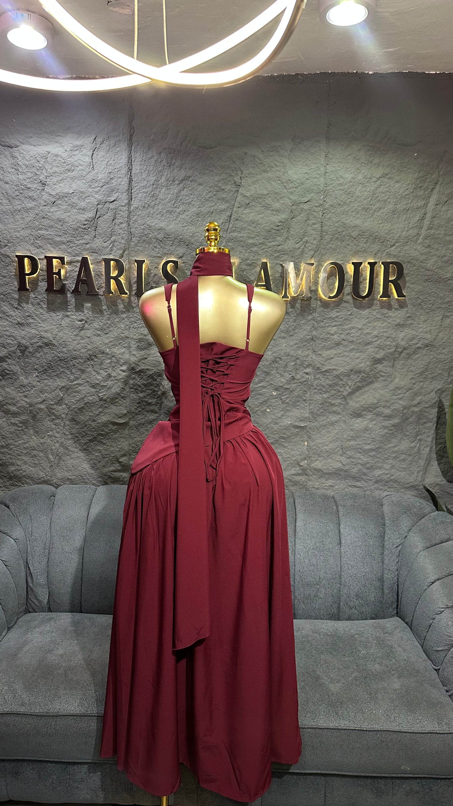 Royal pearl dress d0873