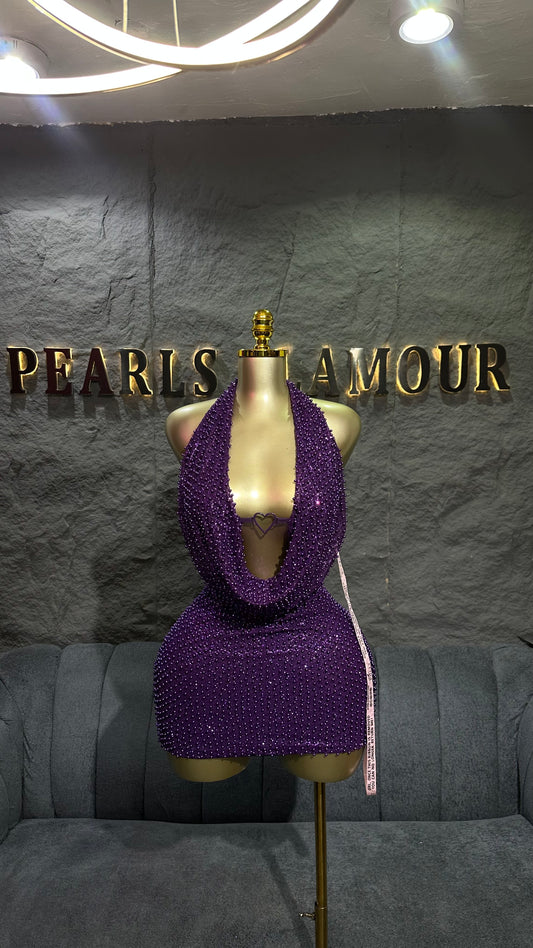 Rhinestone dress D0731