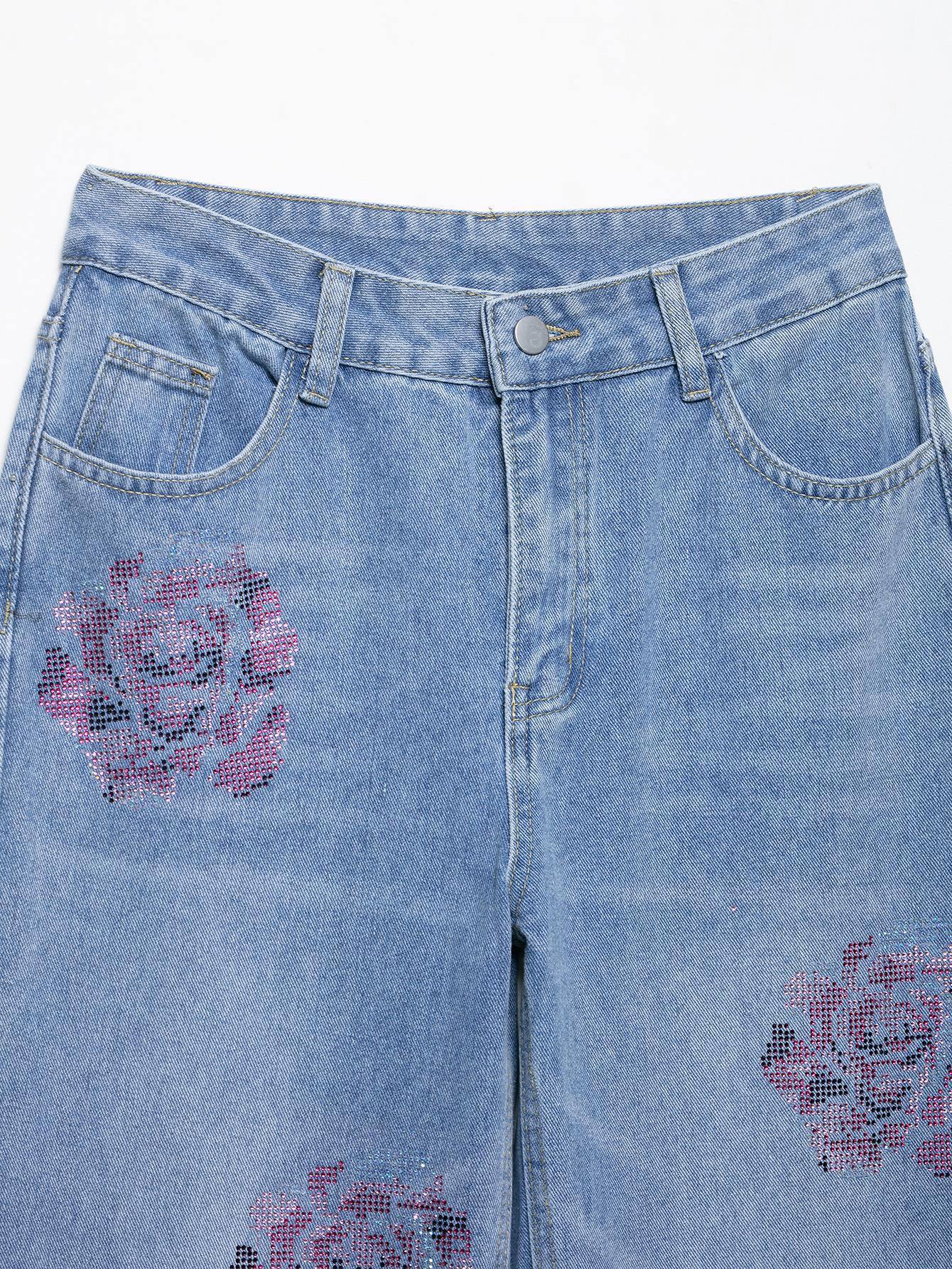Pink cireli jeans J0103