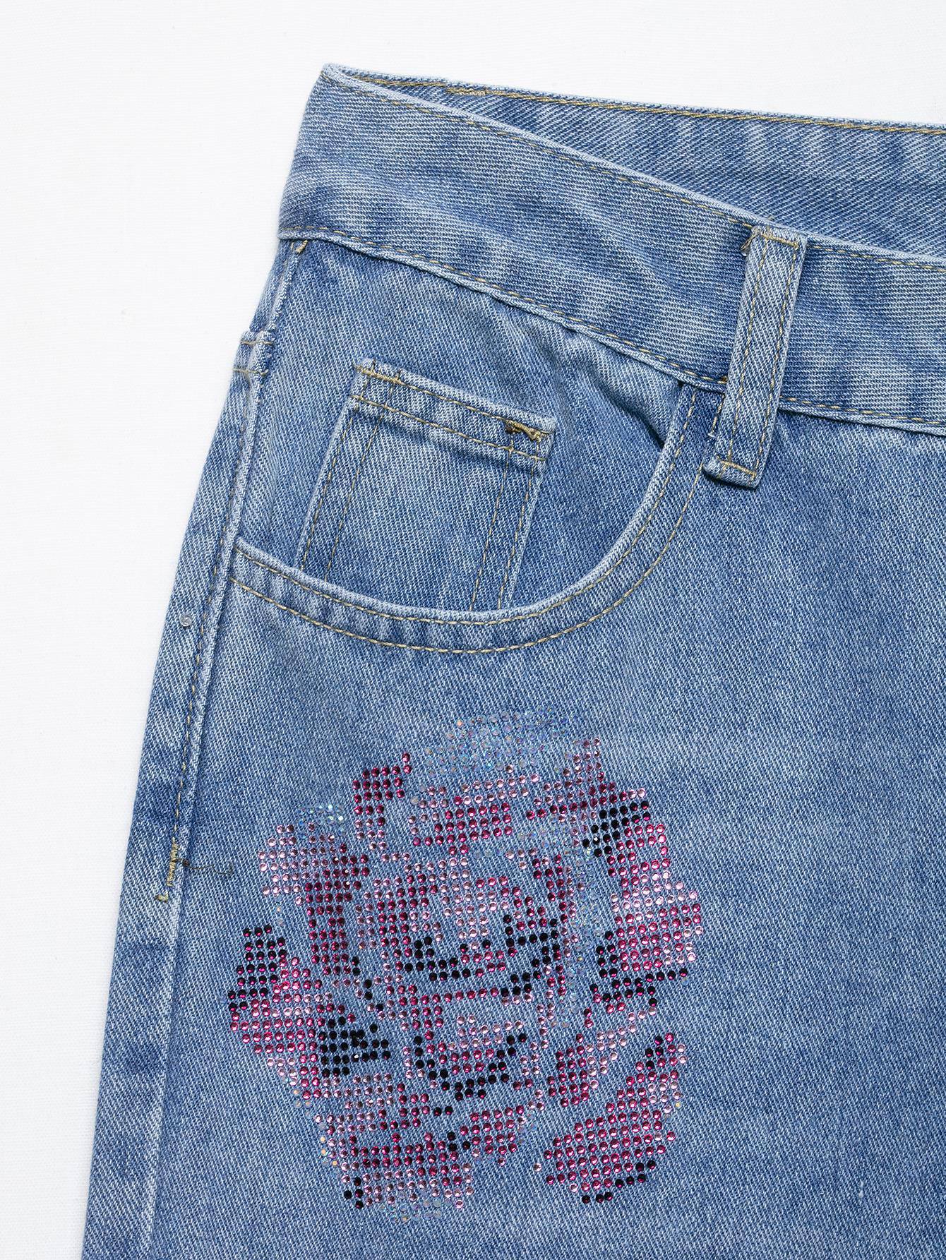 Pink cireli jeans J0103