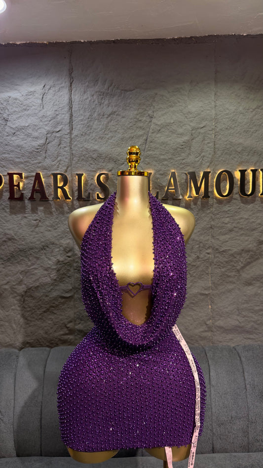 Rhinestone dress D0731